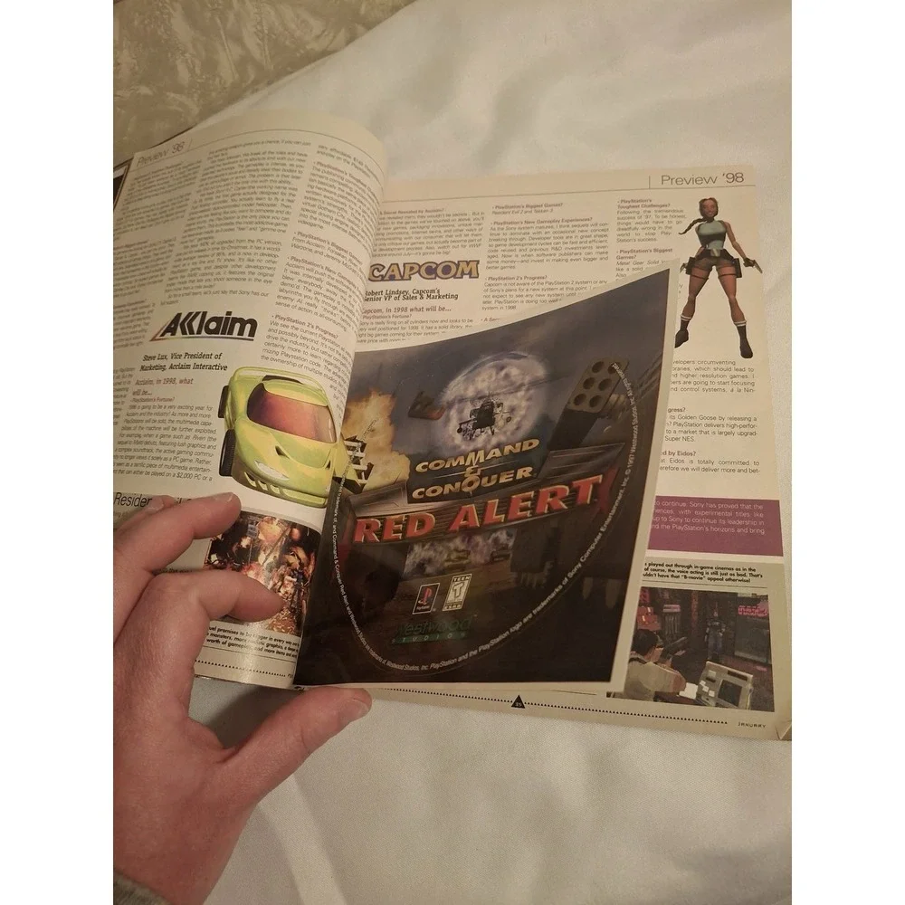 PSM #5 JAN 98 | RESIDENT EVIL 2 | LEON | PlayStation Magazine Issue 5 | Preview